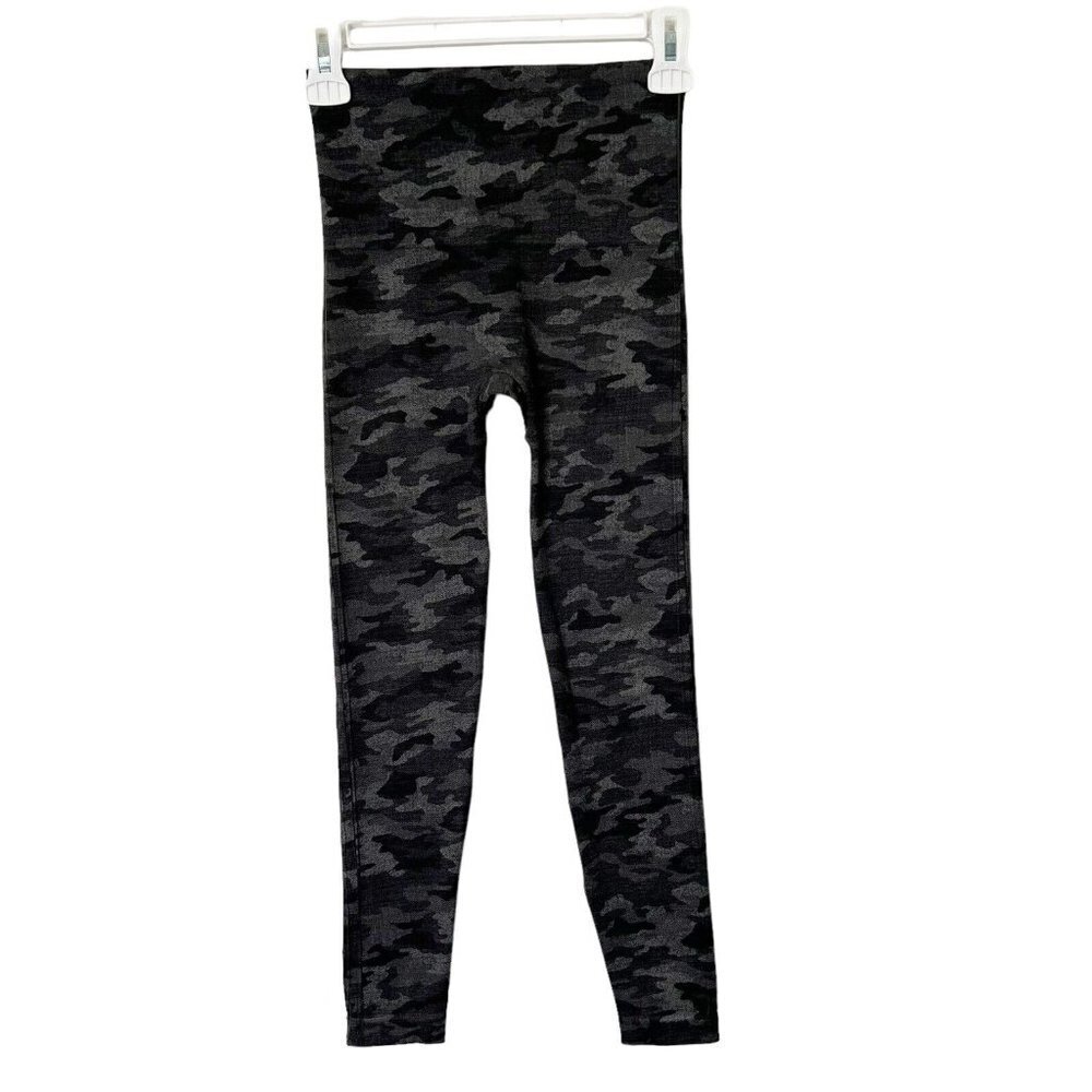 Spanx Gray Camo Seamless Leggings Womens Size‎ Small Look At Me Now